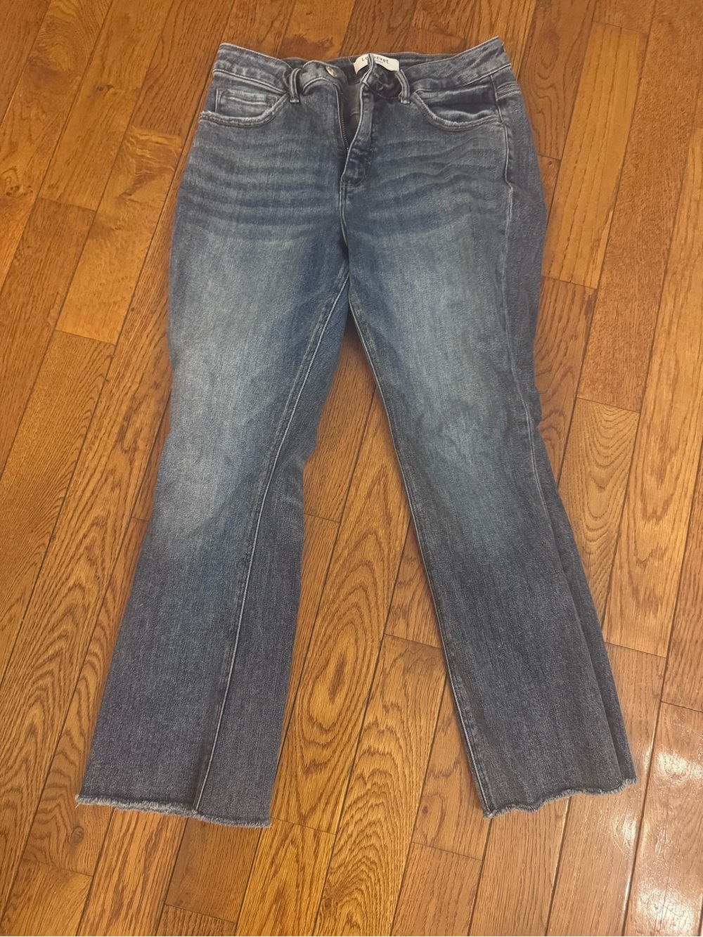 Women’s Mid Wash Blue Straight Jeans